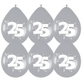 Ballonnen Zilver '25'