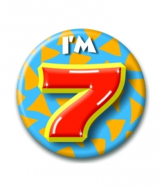 Button Happy 7 jaar