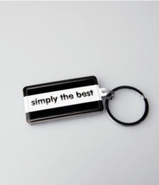 Black & White keyring - Simply the best