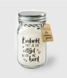 Black & White Candle -  bedankt