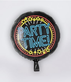 Folieballon neon Party Time