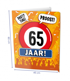 Window Sign - 65 jaar