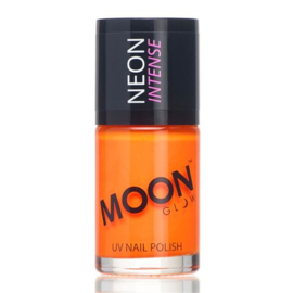 Neon UV nail polish intense orange