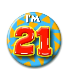 Button Happy 21 jaar