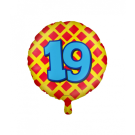Folieballon Happy 19