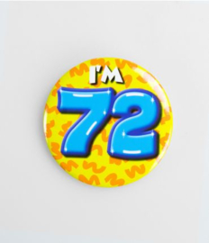 Button Happy 72 jaar