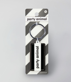 Black & White keyring - Party animal