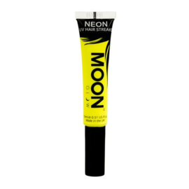 Neon UV hair streaks yellow