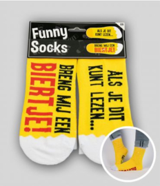 Funny socks - breng mij een biertje