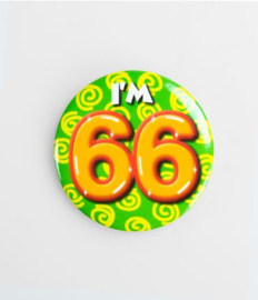Button Happy 66 jaar