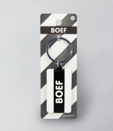 Black & White keyring - Boef
