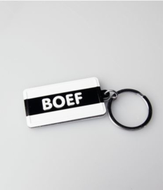 Black & White keyring - Boef