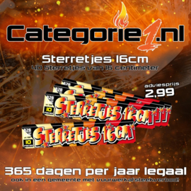 Sterretjes 16cm