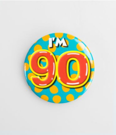 Button Happy 90 jaar