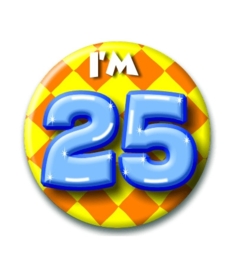 Button Happy 25 jaar