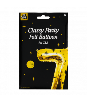 Folieballon cijfer 7 Classy 86cm