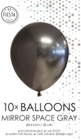 10 Ballonnen Mirror Space Grey