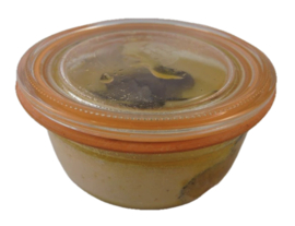 Handsaeme Foie Gras Ganzelever Bloc met 15% Truffel in 120 gram Glazen Pot