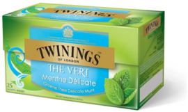 Twinings Thee Green Mint 25 st. (groen)