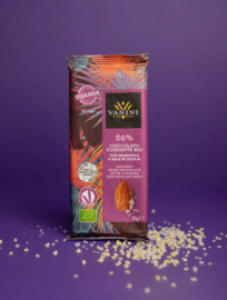 Vanini Chocolade Puur 56% met Amandelen en Zeezout BIO