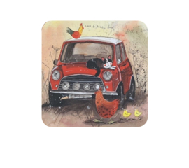 Alex Clark Onderzetter Mini Auto (PER STUK)
