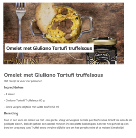 Giuliano Tartufi  Zwarte truffelsaus / Tapenade  (5% truffel)
