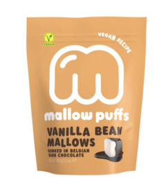 Baru Vanille Mallow Puffs  in Belgische Donkere Chocolade