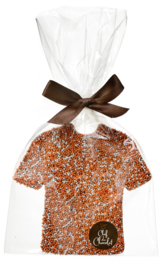 Voetbal Shirt Orange melk Callebaut Chocolade