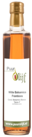 PuurOlijf Witte Balsamico Framboos 250 ml.