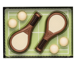 Chocolade Tablet Tennisracket