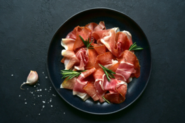 Spaanse Jamon IBERICO Cebo de Campo 100 gram (Minimaal 24 maanden)
