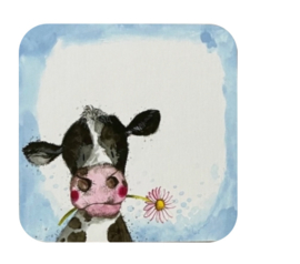 Alex Clark Onderzetter Sunshine Cow Koe (PER STUK)