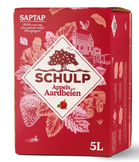 *Schulp  Saptap Appel & Aardbei 5 liter