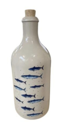 Marechal Fles Delfstblauwe Vissen GEVULD met 500 ml. Spaanse Betis Olijfolie