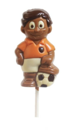 Lolly Voetballer Melk Callebaut Chocolade