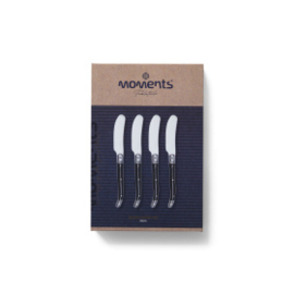 Moments Botermes set van 4 Zwart