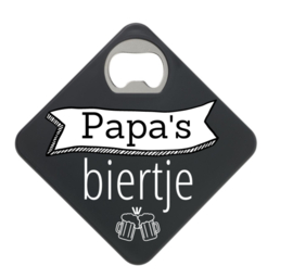 Bieropener & Onderzetter in 1: Papa's Biertje