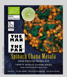 The MAN with the PAN BIO Kruidenmix Spinach Chana Masala