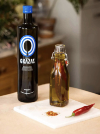 GKAZAS Griekse BIO Extra Vergin Olijfolie uit Kreta Fles 750 ml.