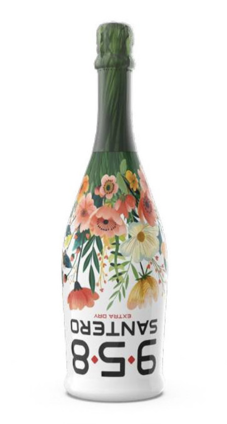 Santero Witte extra droge Wijn Flower 11,5% 0,75 liter