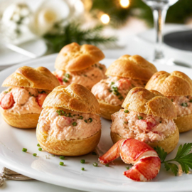 RECEPT: Hapje: Soesjes met La Belle-Iloise Mousse van Kreeft in de Cognac