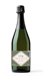 Cava Wijn met Tekst "Very Proud Of You!"