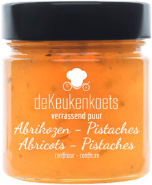 Keukenkoets Abrikozen met Pistache Confiture 70%