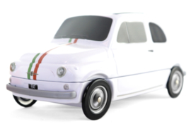 Fiat cadeaublik wit Italiaanse vlag (vul zelf met 6 stuks Cannoli)