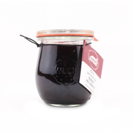 Alcoholhoudende confiture 4% kersen met kirsch  250 gr.