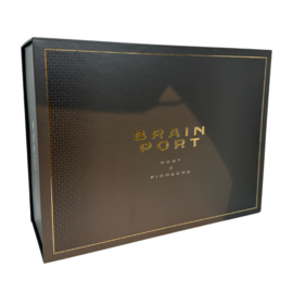 Brainport Port 500 ml. + 2 Glazen in Geschenk Doos (Tawny)