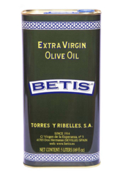 Fles met Olijfolie Dorica Groene Tint Glaswerk + 500 ml. Betis Olijfolie