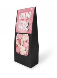 Geboorte Hartjes "Hoera een Meisje"