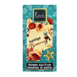 Ritonka Luxe Chocolade Reep WIT (Duitse tekst) Beterschap!