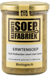 BIO Erwtensoep met vlees Kleinste Soepfabriek